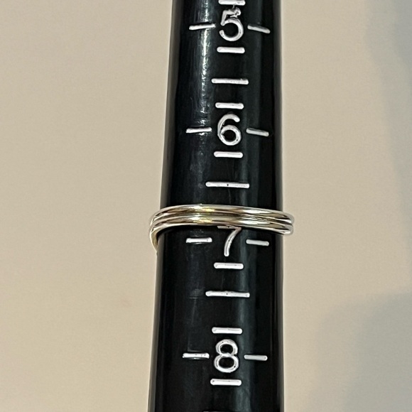 SOLID 925 STERLING SILVER SMOKEY QUARTZ GEMSTONE RING SIZE 6.75 - Picture 3 of 5